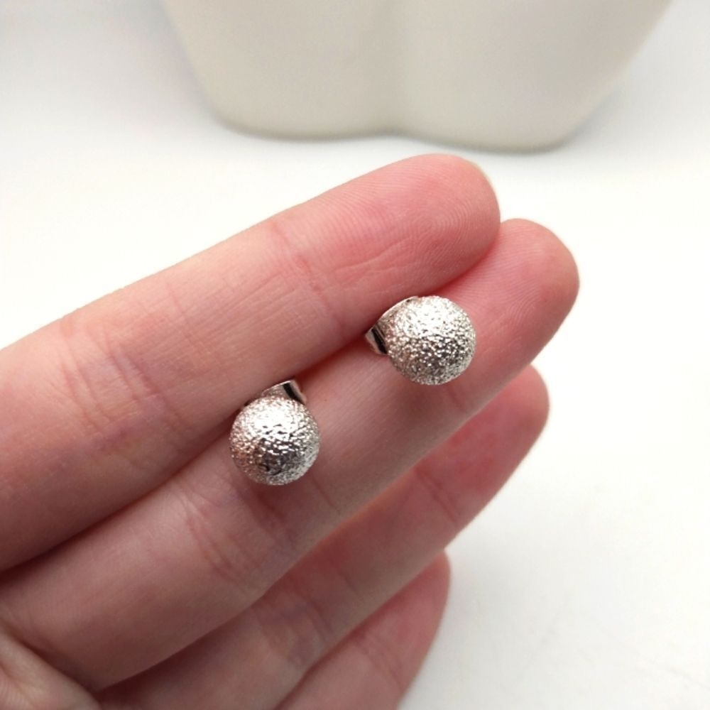 Disco glitter new years eve ball earrings